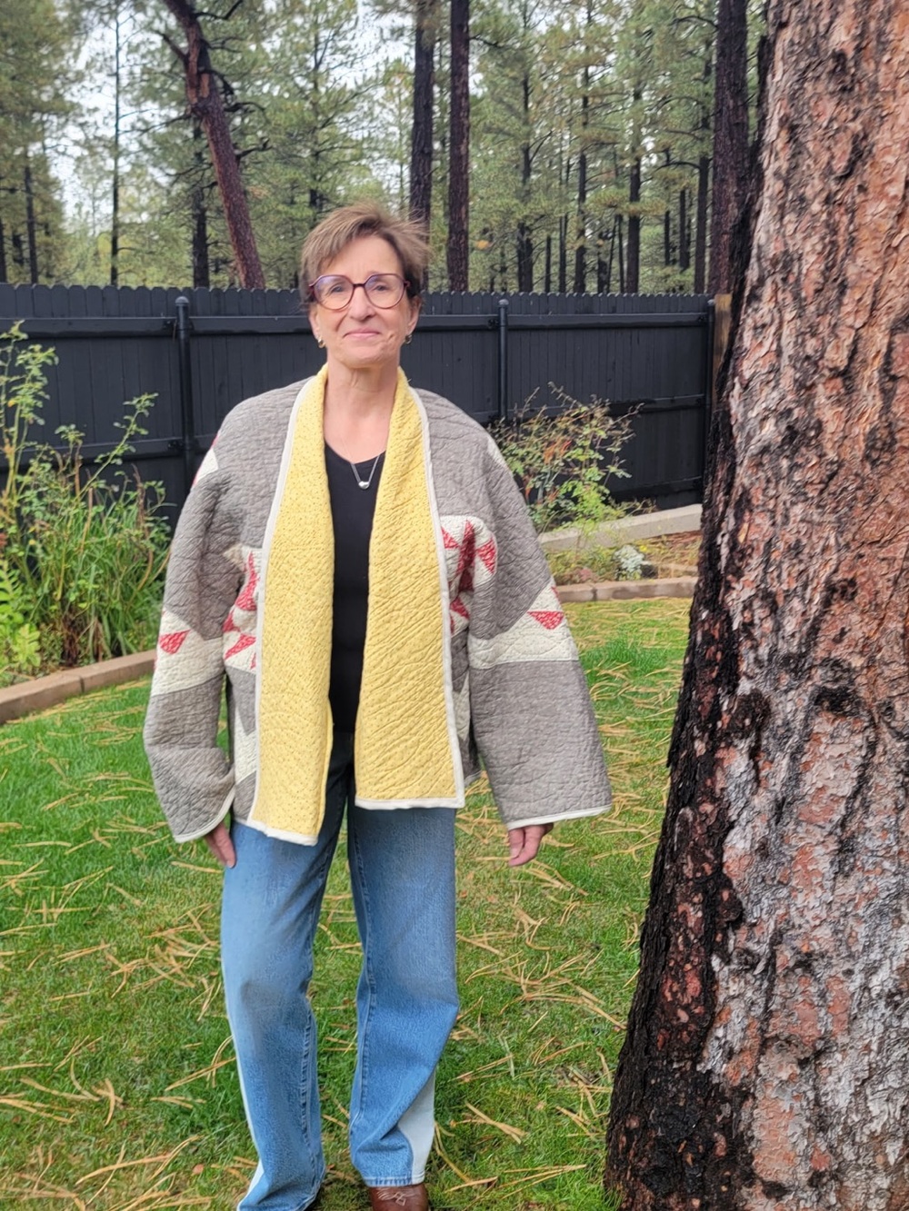 Vintage Quilted Quilted Jacket,Reversible